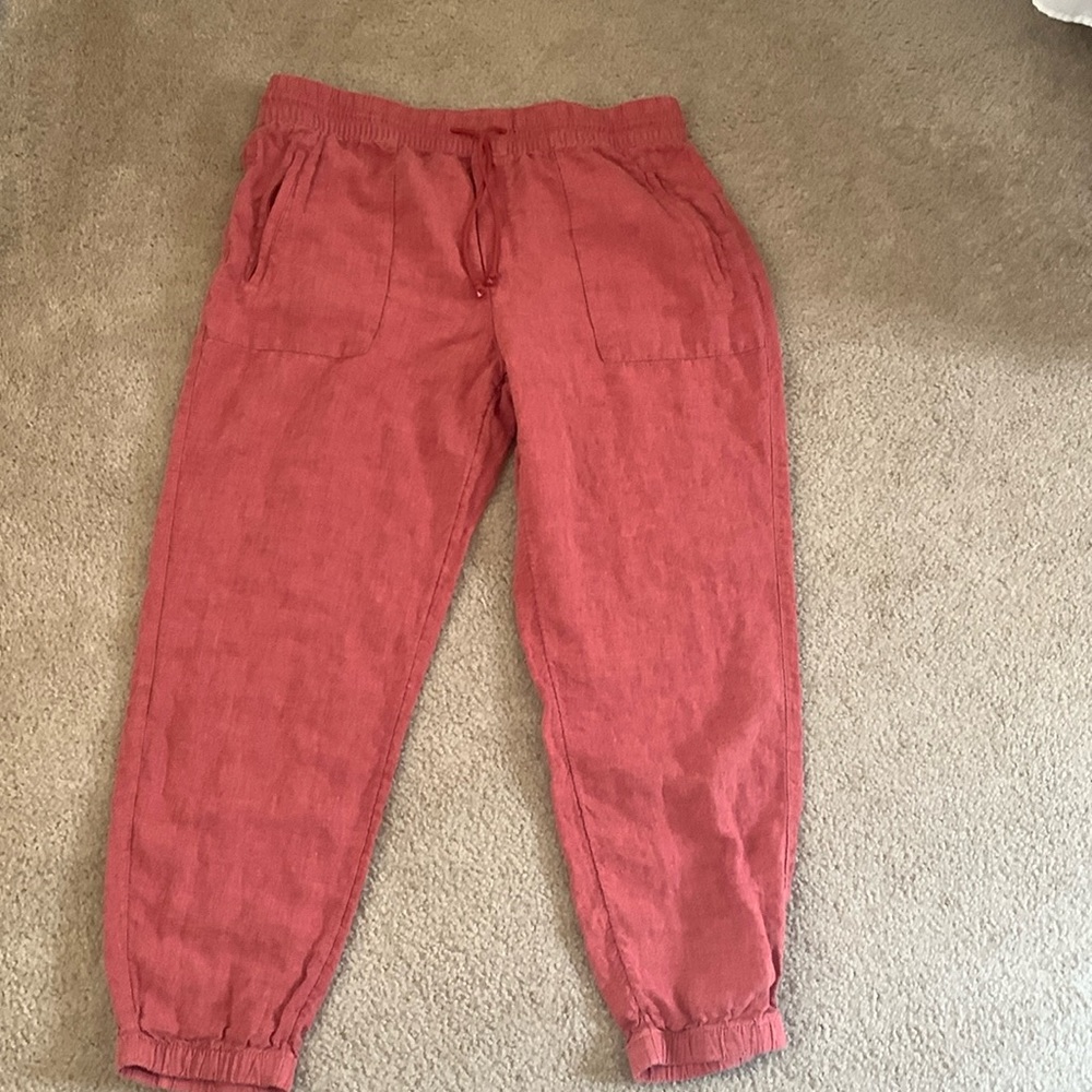 Athleta Cabo linen jogger sz14